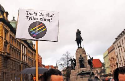 Demonstracja w Krakowie w 99. rocznicę zabójstwa Gabriela Narutowicza - zdjęcie 16