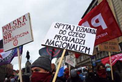 Demonstracja w Krakowie w 99. rocznicę zabójstwa Gabriela Narutowicza - zdjęcie 8