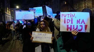 Nie dla wojny! Kraków solidarny z Ukrainą - zdjęcie 12