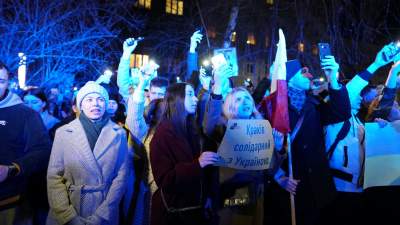 Nie dla wojny! Kraków solidarny z Ukrainą - zdjęcie 18