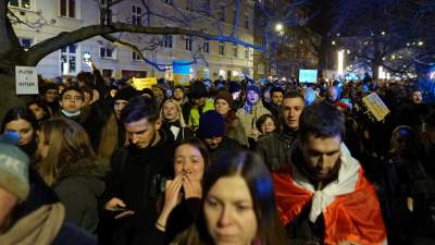 Nie dla wojny! Kraków solidarny z Ukrainą - zdjęcie 32