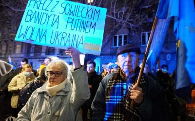 Nie dla wojny! Kraków solidarny z Ukrainą - zdjęcie 29