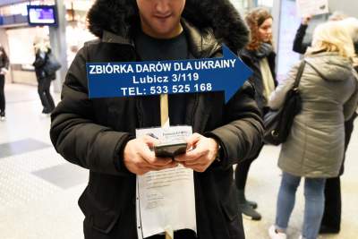 Dworzec Główny: punkt recepcyjny dla uchodźców z Ukrainy - zdjęcie 13