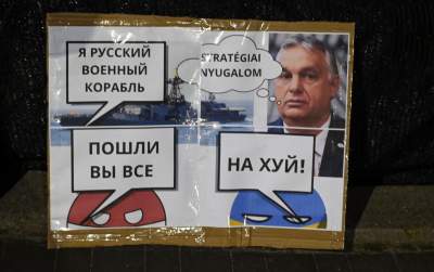 Pikieta przed węgierskim konsulatem w Krakowie. Orban sojusznik Putina - zdjęcie 3