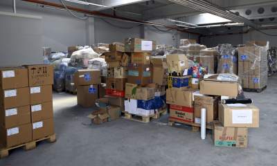 Praca w sortowni darów dla walczącej Ukrainy, fot. Marek Lasyk - zdjęcie 4