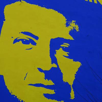 Chwała Ukrainie! Mural z prezydentem Zełenskim na rogu Rakowickiej i Lubomirskiego - zdjęcie 7