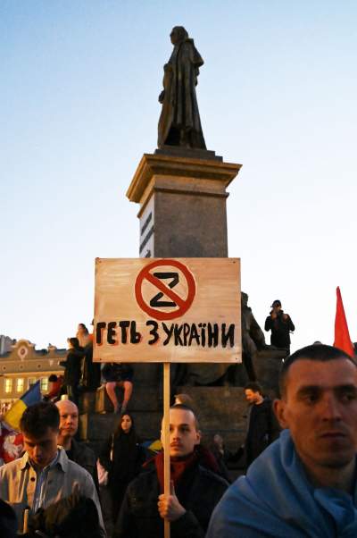 „Putin idi nahui“. Manifestacja poparcia dla walczącej Ukrainy - zdjęcie 27