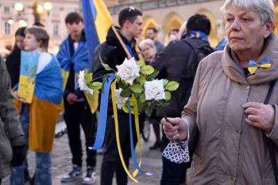 „Putin idi nahui“. Manifestacja poparcia dla walczącej Ukrainy - zdjęcie 10