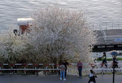 Wiosna i plażowanie na bulwarach, tak było jeszcze w czwartek... - zdjęcie 31