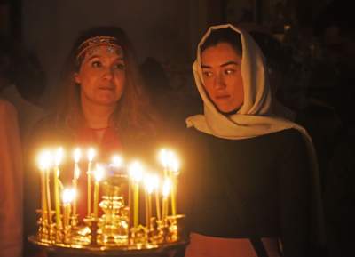 Prawosławna Wielkanoc w Krakowie, kilkugodzinna nocna liturgia - zdjęcie 3