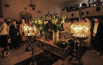 Prawosławna Wielkanoc w Krakowie, kilkugodzinna nocna liturgia - zdjęcie 6