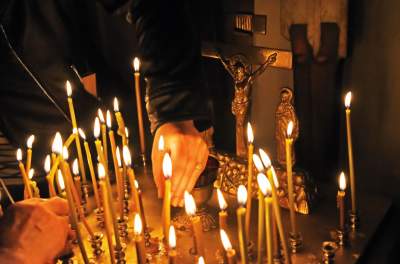 Prawosławna Wielkanoc w Krakowie, kilkugodzinna nocna liturgia - zdjęcie 16