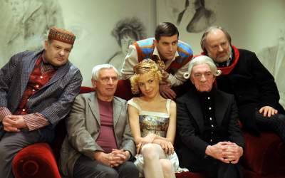 Jerzy Trela z przyjaciółmi: spektakl TVP "Zrzędność i przekora" A. Fredry - zdjęcie 1