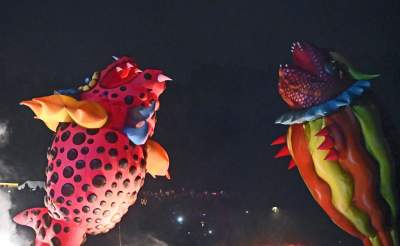 Pofrunął nawet pomnik Smoka Wawelskiego. Wielki pokaz nad Wisłą - zdjęcie 14