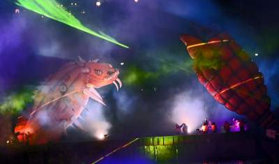 Pofrunął nawet pomnik Smoka Wawelskiego. Wielki pokaz nad Wisłą - zdjęcie 67