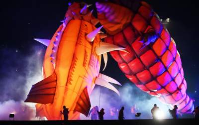 Pofrunął nawet pomnik Smoka Wawelskiego. Wielki pokaz nad Wisłą - zdjęcie 66