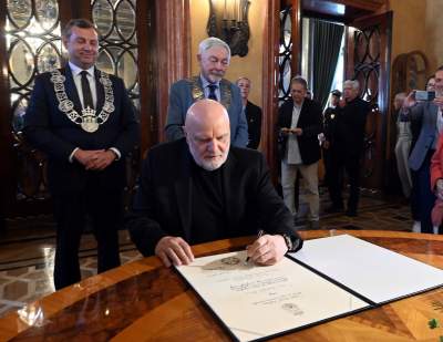 Andrzej Mleczko odbiera tytuł honorowego obywatela Krakowa, fot. Marek Lasyk - zdjęcie 21