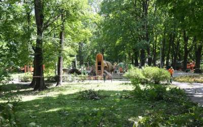 Wielkie sprzątanie po sobotniej nawałnicy, fot. Marek Lasyk - zdjęcie 2