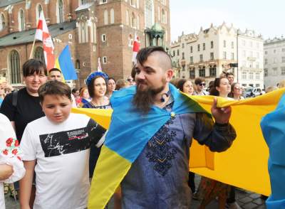 Marsz Niepodlegoci Ukrainy, fot. Marek Lasyk - zdjęcie 40