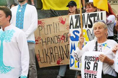 Marsz Niepodlegoci Ukrainy, fot. Marek Lasyk - zdjęcie 25