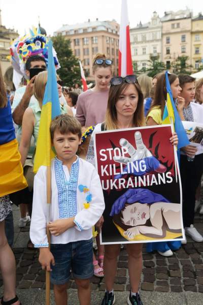 Marsz Niepodlegoci Ukrainy, fot. Marek Lasyk - zdjęcie 8