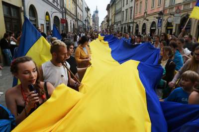 Marsz Niepodlegoci Ukrainy, fot. Marek Lasyk - zdjęcie 5