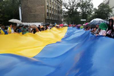 Marsz Niepodlegoci Ukrainy, fot. Marek Lasyk - zdjęcie 48