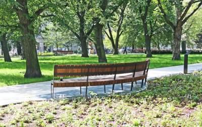Gościu, siądź na tej ławce, a odpocznij sobie. Plac Axentowicza po remoncie - zdjęcie 23
