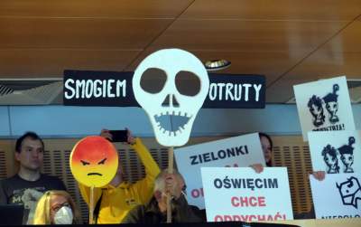 POWIETRZA! Protest przeciw zmianom w uchwale antysmogowej w sejmiku - zdjęcie 21