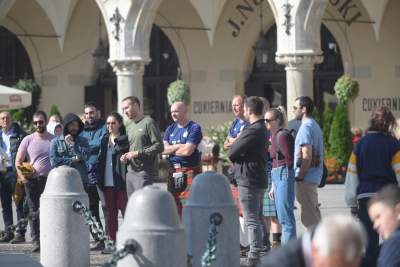 Szkoci w Krakowie, "zagłuszali" nawet hejnał... - zdjęcie 13