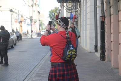 Szkoci w Krakowie, "zagłuszali" nawet hejnał... - zdjęcie 17