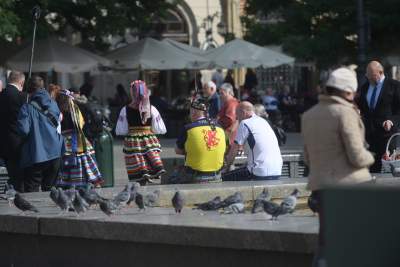 Szkoci w Krakowie, "zagłuszali" nawet hejnał... - zdjęcie 20