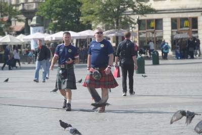 Szkoci w Krakowie, "zagłuszali" nawet hejnał... - zdjęcie 9