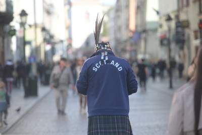 Szkoci w Krakowie, "zagłuszali" nawet hejnał... - zdjęcie 11