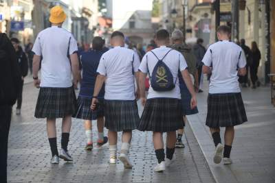 Szkoci w Krakowie, "zagłuszali" nawet hejnał... - zdjęcie 12