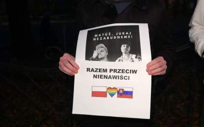 Protest przeciw homofobii przed słowackim konsulatem - zdjęcie 5