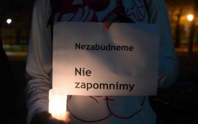 Protest przeciw homofobii przed słowackim konsulatem - zdjęcie 22