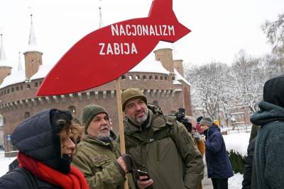 Nacjonalizm zabija, manifestacja w setną rocznicę śmierci Narutowicza - zdjęcie 1