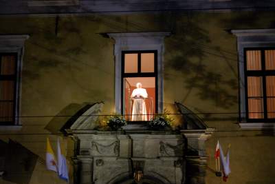 Benedykt XVI w Krakowie, okno papieskie nie było jeszcze zamurowane - zdjęcie 13
