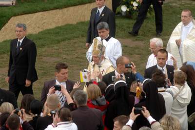 Benedykt XVI w Krakowie, okno papieskie nie było jeszcze zamurowane - zdjęcie 26