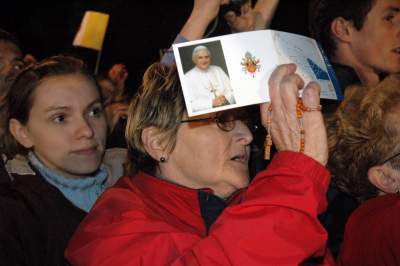 Benedykt XVI w Krakowie, okno papieskie nie było jeszcze zamurowane - zdjęcie 19