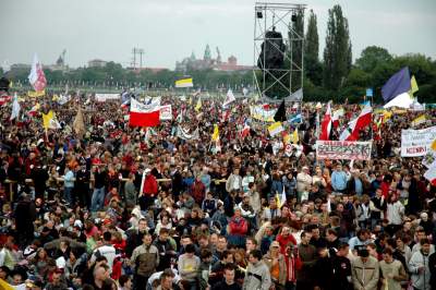 Benedykt XVI w Krakowie, okno papieskie nie było jeszcze zamurowane - zdjęcie 30