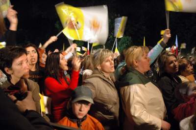 Benedykt XVI w Krakowie, okno papieskie nie było jeszcze zamurowane - zdjęcie 18