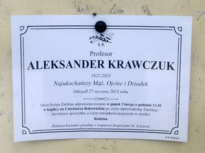 Kraków pożegnał profesora Aleksandra Krawczuka... - zdjęcie 20