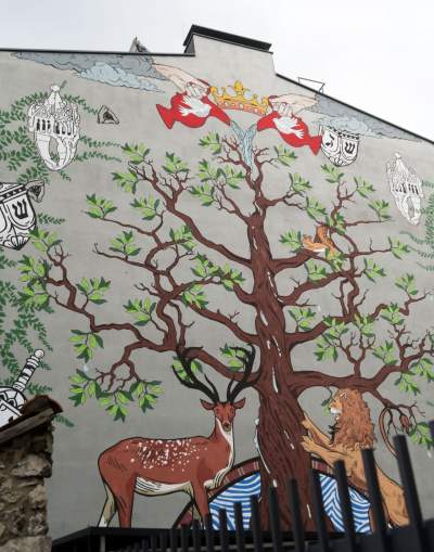 Nowy mural na krakowskim Kazimierzu, nawiązuje do żydowskiej tradycji - zdjęcie 12