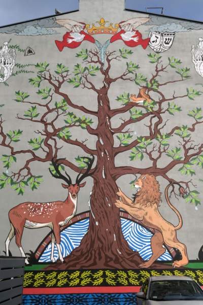 Nowy mural na krakowskim Kazimierzu, nawiązuje do żydowskiej tradycji - zdjęcie 13