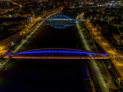 Kraków w ukraińskich barwach, solidarny z walczącym narodem - zdjęcie 1