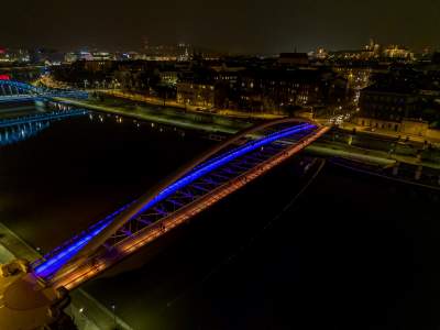 Kraków w ukraińskich barwach, solidarny z walczącym narodem - zdjęcie 3