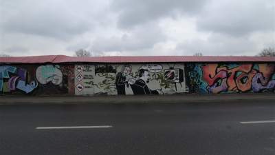 Mural z karykaturą Jacka Majchrowskiego - zdjęcie 4