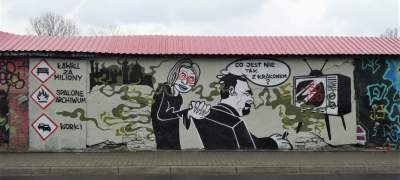 Mural z karykaturą Jacka Majchrowskiego - zdjęcie 2